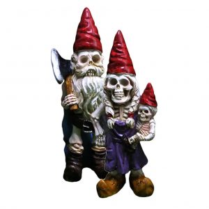 Assorted Color / 4.8X3.3CM 2Pcs Dwarf Adornment Zombie Garden Garden Gnomes Ornaments Zombie Gnome Lawn Statues Decorations